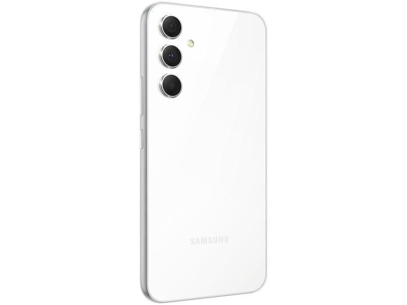 Smartphone Samsung Galaxy A54 256GB - Branco, 5G, Câmera Tripla